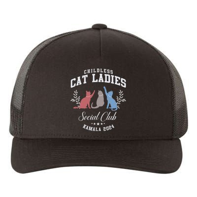 Childless Cat Ladies Social Club Voting Kamala Election 2024 Gift Yupoong Adult 5-Panel Trucker Hat