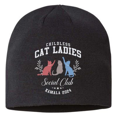 Childless Cat Ladies Social Club Voting Kamala Election 2024 Gift Sustainable Beanie