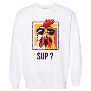 Cute Chicken Lover Gardening Farmer Henhouse Coop Chicken Garment-Dyed Sweatshirt