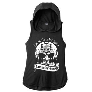 Camp Crystal Lake Counselor 1980 Ladies PosiCharge Tri-Blend Wicking Draft Hoodie Tank