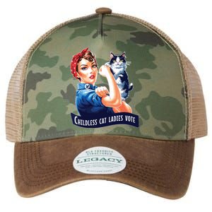 Childless Cat Ladies Vote Rosie The Riveter Legacy Tie Dye Trucker Hat