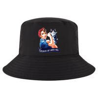 Childless Cat Ladies Vote Rosie The Riveter Cool Comfort Performance Bucket Hat