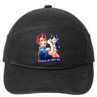 Childless Cat Ladies Vote Rosie The Riveter 7-Panel Snapback Hat