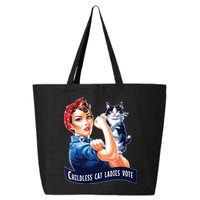 Childless Cat Ladies Vote Rosie The Riveter 25L Jumbo Tote