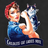 Childless Cat Ladies Vote Rosie The Riveter 25L Jumbo Tote
