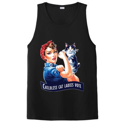 Childless Cat Ladies Vote Rosie The Riveter PosiCharge Competitor Tank