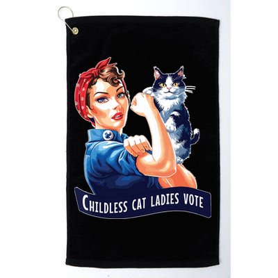 Childless Cat Ladies Vote Rosie The Riveter Golf Towel