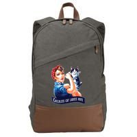 Childless Cat Ladies Vote Rosie The Riveter Cotton Canvas Backpack