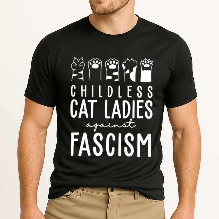 Childless Cat Ladies Against Fascism Proud Childless Cat Ladies Against Fascism Cooling Performance Crew T-Shirt