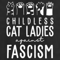 Childless Cat Ladies Against Fascism Proud Childless Cat Ladies Against Fascism 11oz C Handle Ceramic Mug