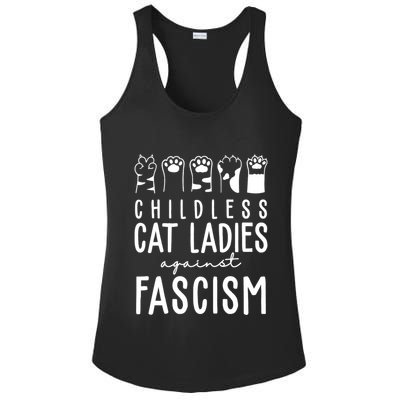 Childless Cat Ladies Against Fascism Proud Childless Cat Ladies Against Fascism Ladies PosiCharge Competitor Racerback Tank