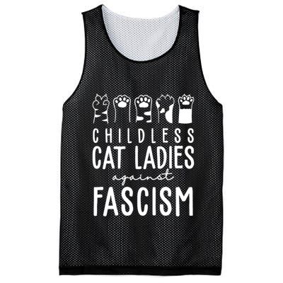 Childless Cat Ladies Against Fascism Proud Childless Cat Ladies Against Fascism Mesh Reversible Basketball Jersey Tank