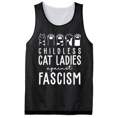 Childless Cat Ladies Against Fascism Proud Childless Cat Ladies Against Fascism Mesh Reversible Basketball Jersey Tank