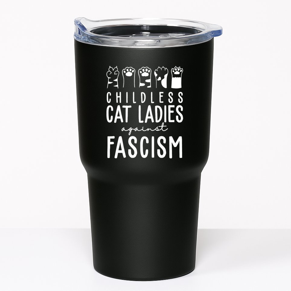 Childless Cat Ladies Against Fascism Proud Childless Cat Ladies Against Fascism Tumbler