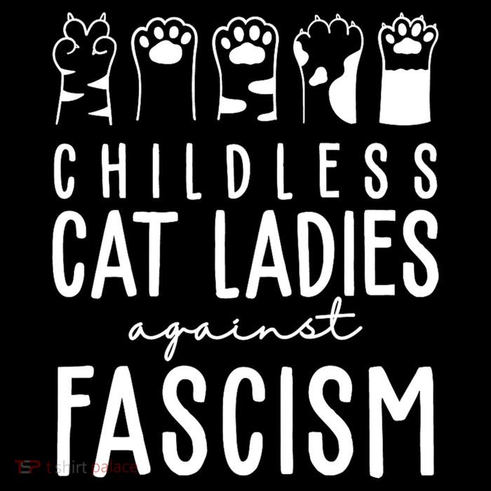Childless Cat Ladies Against Fascism Proud Childless Cat Ladies Against Fascism Baby Bodysuit