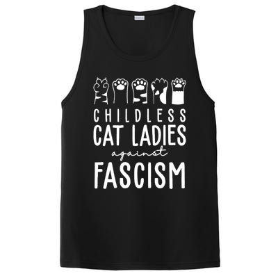 Childless Cat Ladies Against Fascism Proud Childless Cat Ladies Against Fascism PosiCharge Competitor Tank