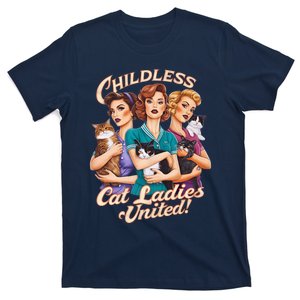 Childless Cat Ladies United Cat Ladies For Kamala Harris 2024 T-Shirt