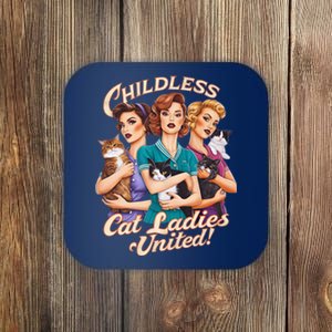 Childless Cat Ladies United Cat Ladies For Kamala Harris 2024 Coaster