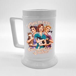 Childless Cat Ladies United Cat Ladies For Kamala Harris 2024 Beer Stein