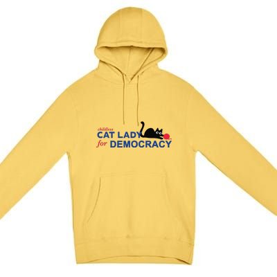 Childless Cat Lady Voting Election 2024 Usa Gift Premium Pullover Hoodie