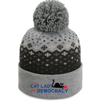 Childless Cat Lady Voting Election 2024 Usa Gift The Baniff Cuffed Pom Beanie