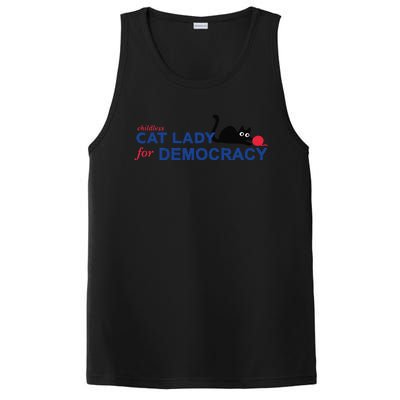 Childless Cat Lady Voting Election 2024 Usa Gift PosiCharge Competitor Tank