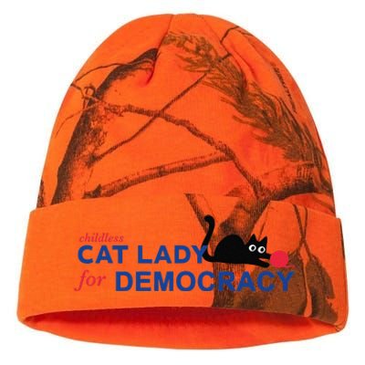 Childless Cat Lady Voting Election 2024 Usa Gift Kati Licensed 12" Camo Beanie