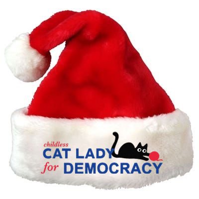 Childless Cat Lady Voting Election 2024 Usa Gift Premium Christmas Santa Hat