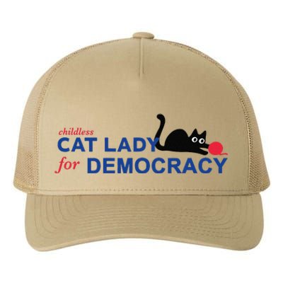 Childless Cat Lady Voting Election 2024 Usa Gift Yupoong Adult 5-Panel Trucker Hat