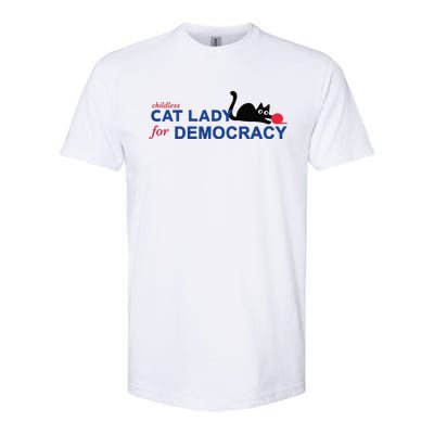 Childless Cat Lady Voting Election 2024 Usa Gift Softstyle CVC T-Shirt