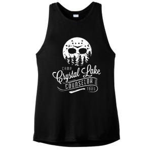 Camp Crystal Lake Counselor Ladies PosiCharge Tri-Blend Wicking Tank