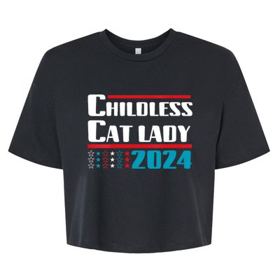 Childless Cat Lady 2024 Bella+Canvas Jersey Crop Tee