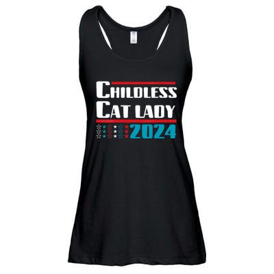 Childless Cat Lady 2024 Ladies Essential Flowy Tank