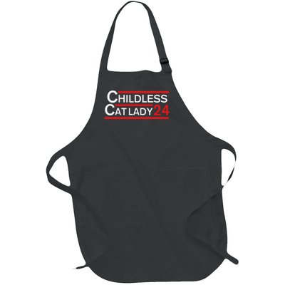 Childless Cat Lady 2024 Full-Length Apron With Pockets