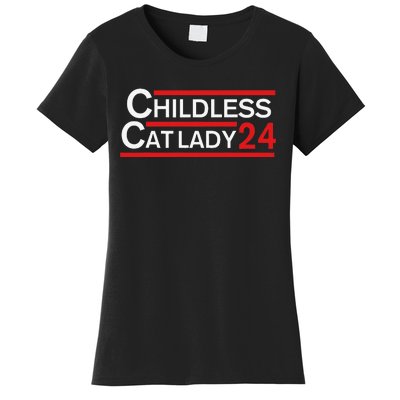 Childless Cat Lady 2024 Women's T-Shirt