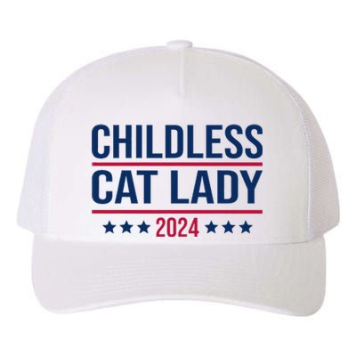 Childless Cat Lady 2024 For President Yupoong Adult 5-Panel Trucker Hat