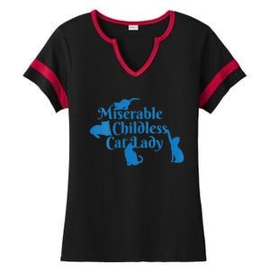 Childless Cat Lady 2024 Ladies Is Voting Kamala Ladies Halftime Notch Neck Tee