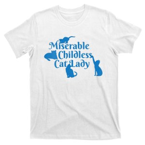 Childless Cat Lady 2024 Ladies Is Voting Kamala T-Shirt