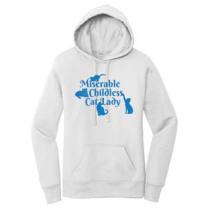 Childless Cat Lady 2024 Ladies Is Voting Kamala Women's Pullover Hoodie