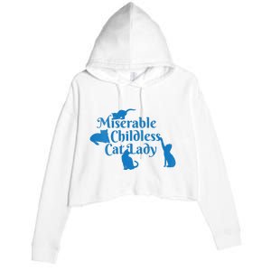 Childless Cat Lady 2024 Ladies Is Voting Kamala Crop Fleece Hoodie