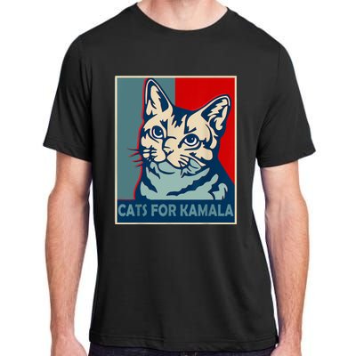 Childless Cat Lady Is Voting Kamala Harris President 2024 Adult ChromaSoft Performance T-Shirt