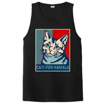 Childless Cat Lady Is Voting Kamala Harris President 2024 PosiCharge Competitor Tank