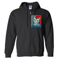 Childless Cat Lady Is Voting Kamala Harris President 2024 Full Zip Hoodie