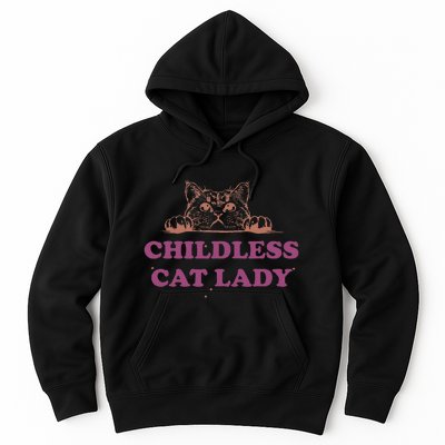 Childless Cat Lady Funny 2024 Hoodie