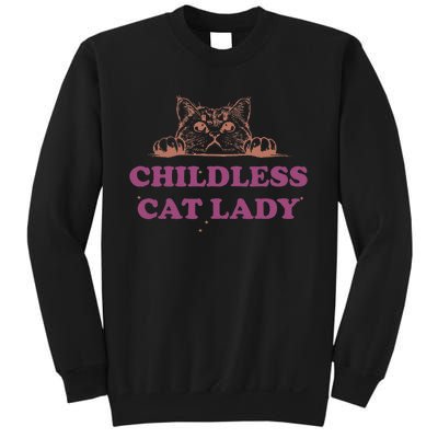 Childless Cat Lady Funny 2024 Sweatshirt