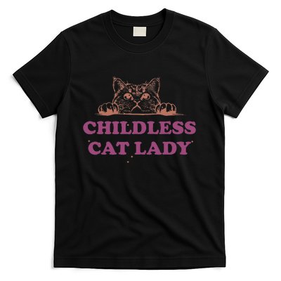 Childless Cat Lady Funny 2024 T-Shirt