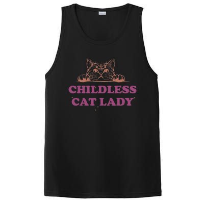 Childless Cat Lady Funny 2024 PosiCharge Competitor Tank