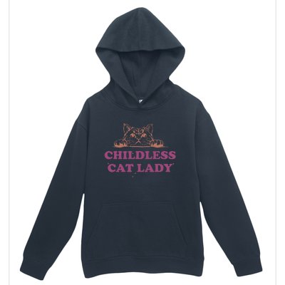 Childless Cat Lady Funny 2024 Urban Pullover Hoodie