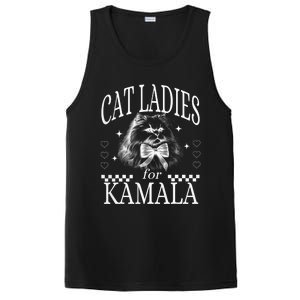 Childless Cat Lady Cat Ladies For Kamala Democrat Kamala Harris 2024 PosiCharge Competitor Tank