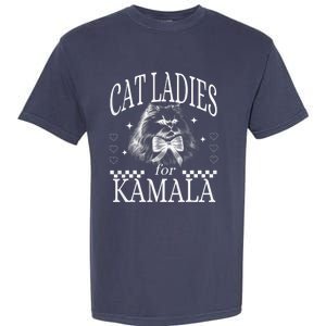 Childless Cat Lady Cat Ladies For Kamala Democrat Kamala Harris 2024 Garment-Dyed Heavyweight T-Shirt